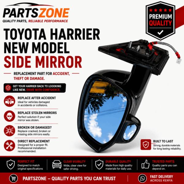 Toyota Harrier New Model Side Mirror Replacement