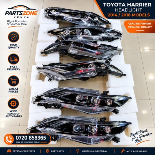 Toyota Harrier headlight 2014 2018 model